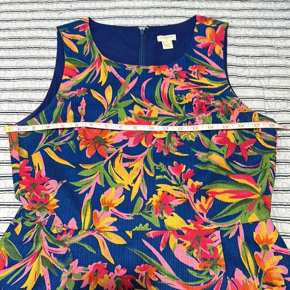 Never worn J. Crew Multi-Color Floral Canvas Dress size 8 - Picture 8 of 16